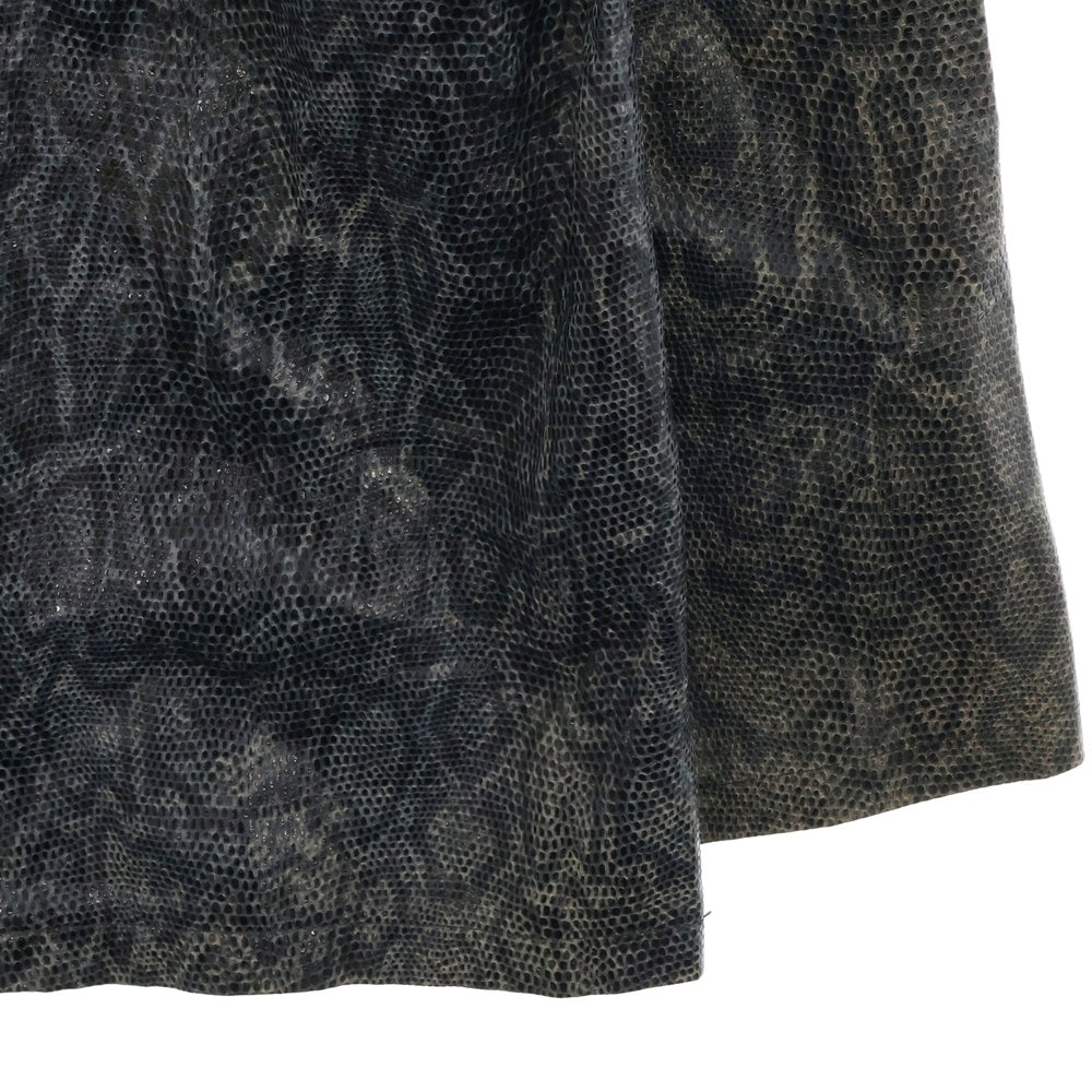 CHROME HEARTS(クロムハーツ) OLD スネーク 蛇革 シングルジップアップジャケット グレー