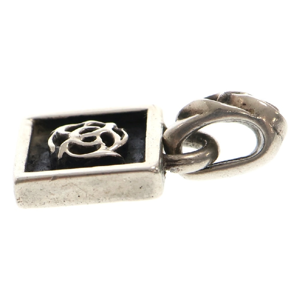 CHROME HEARTS(クロムハーツ) FRAMED FLRL/フレームドフローラル チャーム/シルバーネックレストップ シルバー