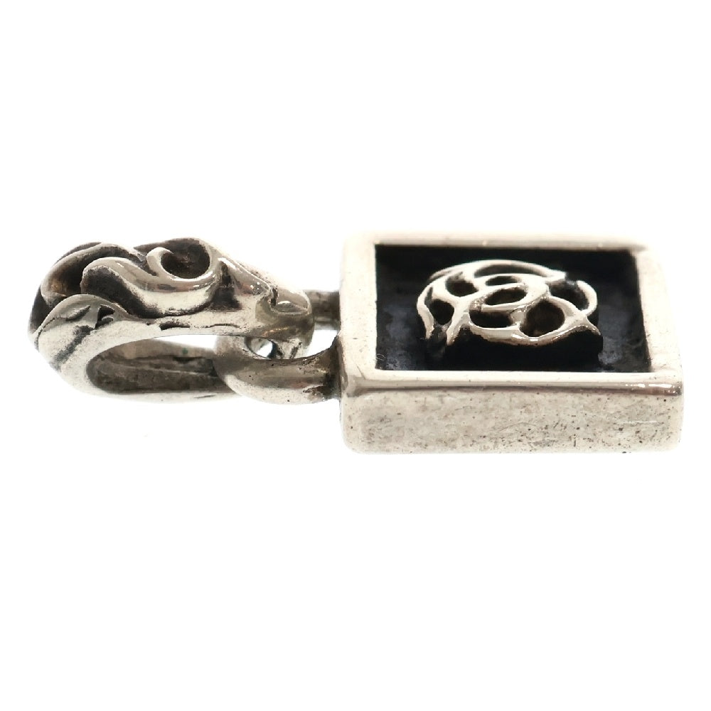 CHROME HEARTS(クロムハーツ) FRAMED FLRL/フレームドフローラル チャーム/シルバーネックレストップ シルバー