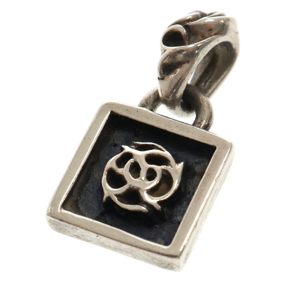 CHROME HEARTS(クロムハーツ) FRAMED FLRL/フレームドフローラル チャーム/シルバーネックレストップ シルバー