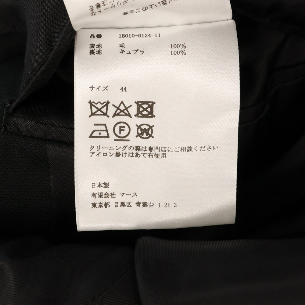 JOHN LAWRENCE SULLIVAN(ジョンローレンスサリバン) WOOL METAL LINE JACKET ウールメタルライン テーラードジャケット ブラック 1B010-0124-11
