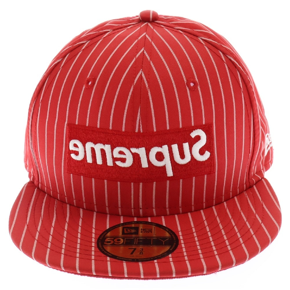 SUPREME(シュプリーム) 14SS ×COMME des GARCONS SHIRT NewEra Box Logo Cap ×コムデギャルソン ニューエラ ボックスロゴ ベースボールキャップ レッド