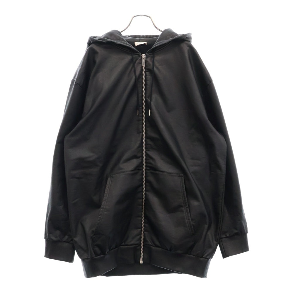 CELINE(セリーヌ) 22SS バックロゴ ジップアップ コーティングジャケット ブルゾン ブラック 2Y621250Q