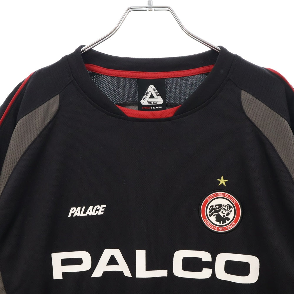 Palace Skateboards(パレススケートボーズ) 25SS PRO TEAM PALCO JERSEY プロチーム 半袖フットボールシャツ ジャージ ブラック