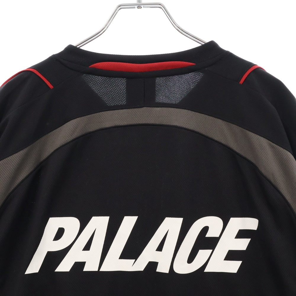 Palace Skateboards(パレススケートボーズ) 25SS PRO TEAM PALCO JERSEY プロチーム 半袖フットボールシャツ ジャージ ブラック