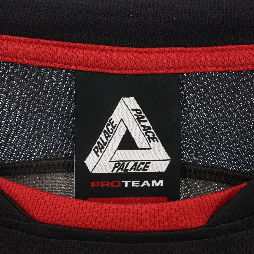 Palace Skateboards(パレススケートボーズ) 25SS PRO TEAM PALCO JERSEY プロチーム 半袖フットボールシャツ ジャージ ブラック