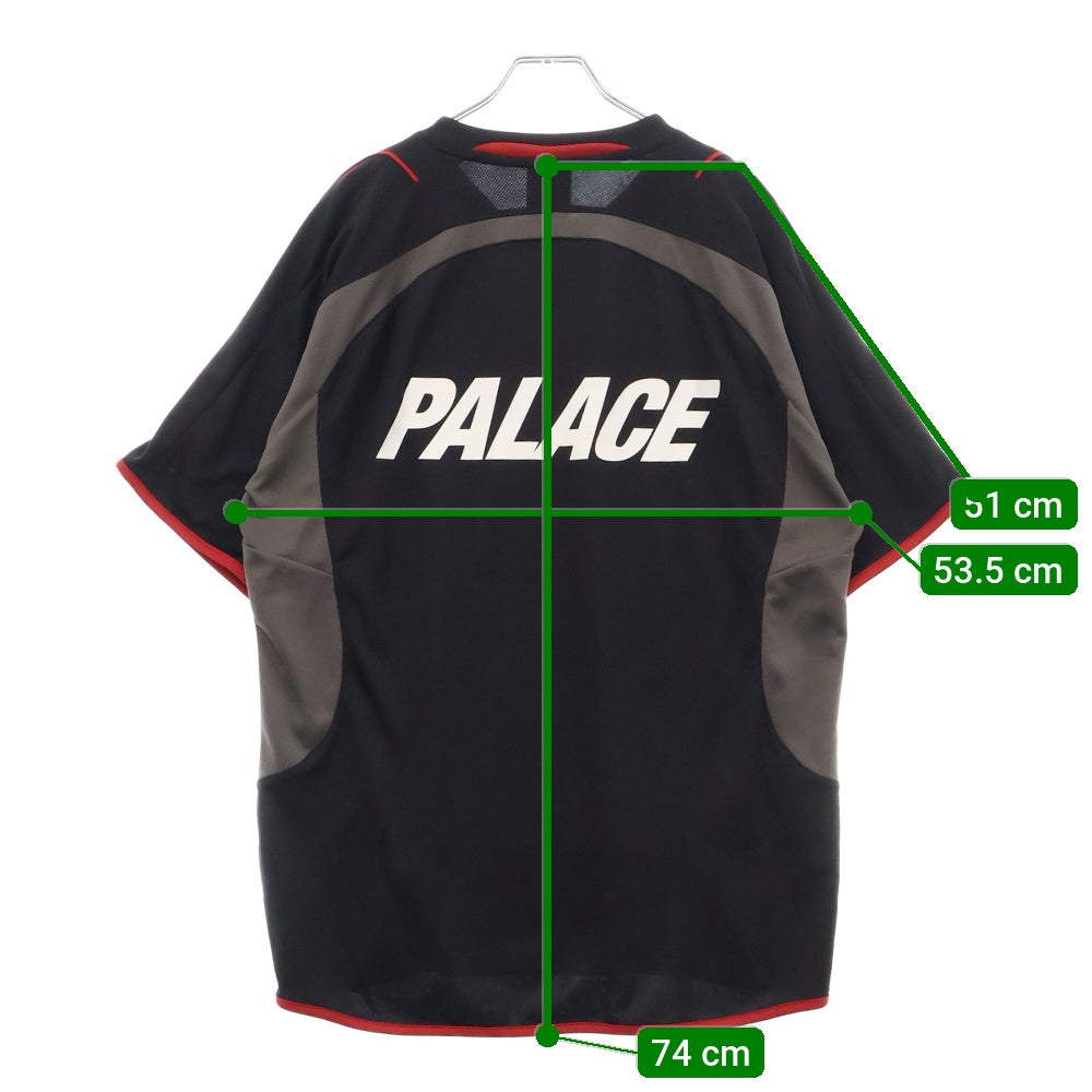 Palace Skateboards(パレススケートボーズ) 25SS PRO TEAM PALCO JERSEY プロチーム 半袖フットボールシャツ ジャージ ブラック