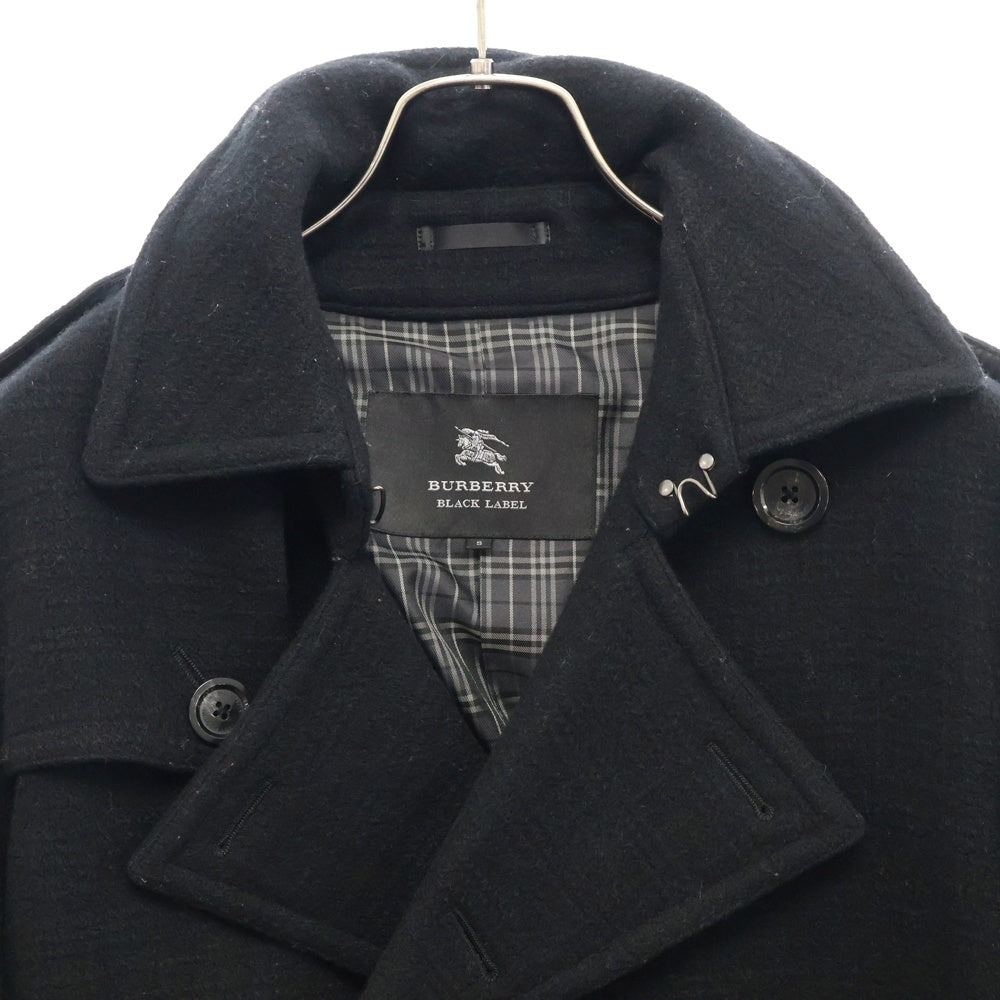 BURBERRY BLACK LABEL(バーバリー ブラックレーベル) ウール ダブルボタン トレンチコート D1B12-261-08