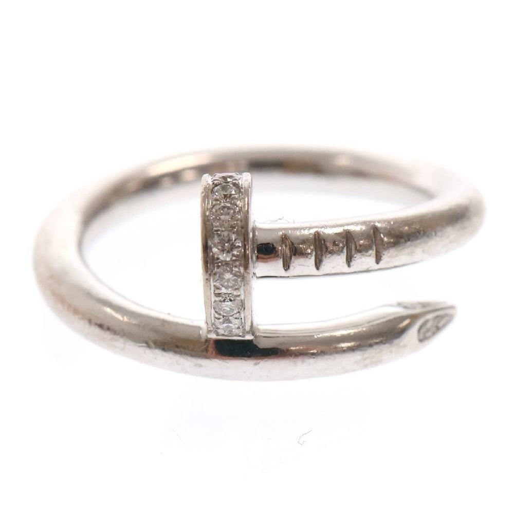Cartier(カルティエ) Juste un Clou ring diamonds ジュスト アンクル リング ダイヤモンド ホワイトゴールド 53/13号