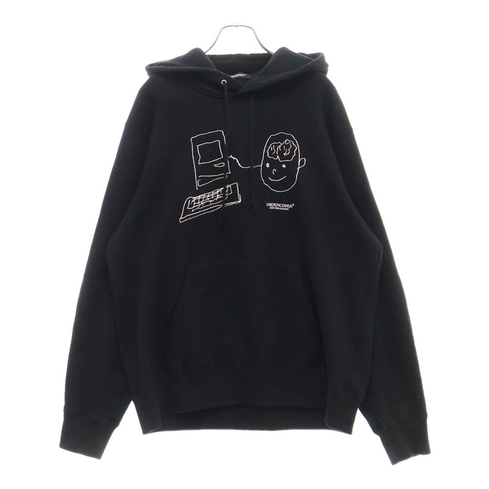 UNDERCOVER(アンダーカバー) 24AW COMPUTER BRAIN コンピューター ブレイン パーカー フーディー ブラック UC2D4892-1
