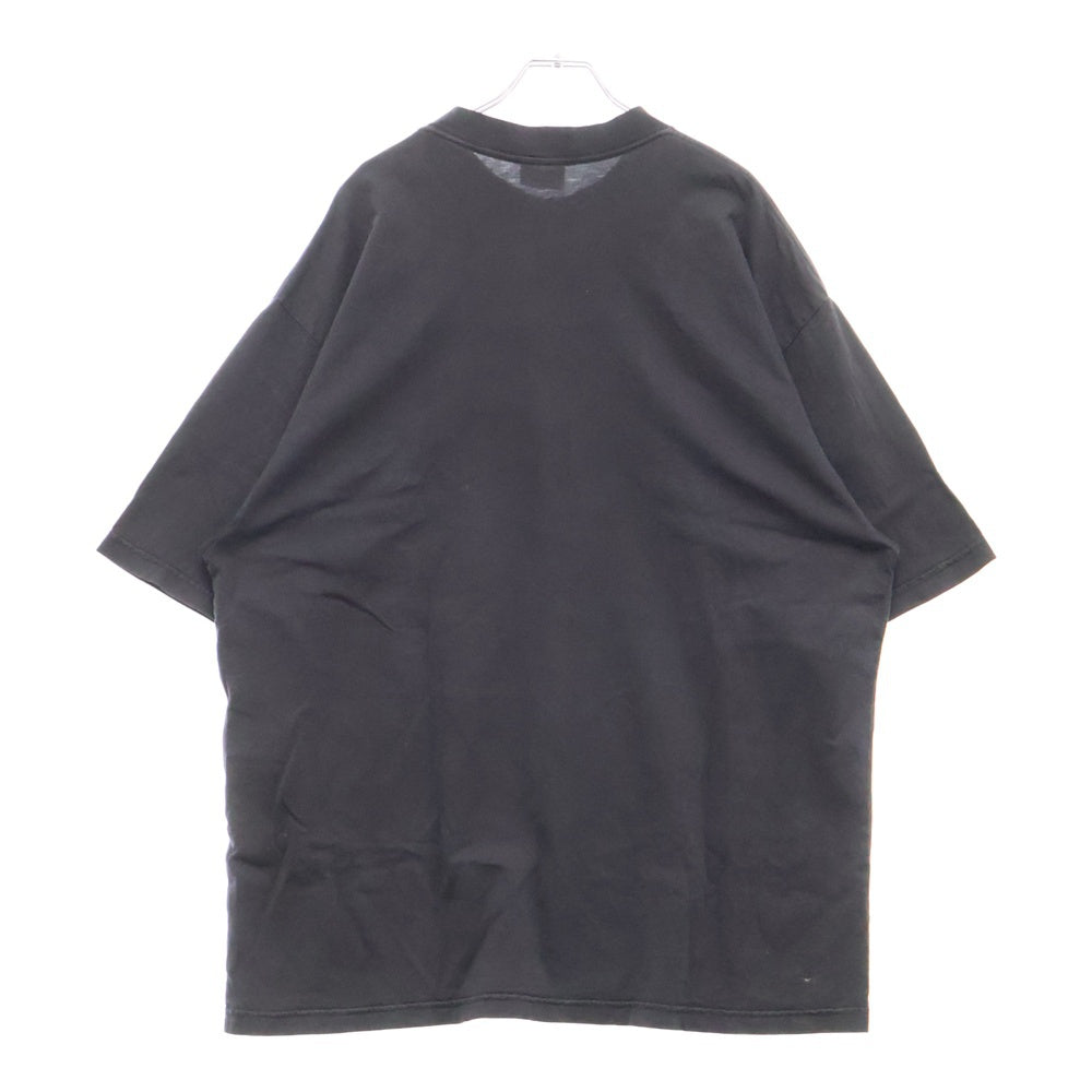 BALENCIAGA(バレンシアガ) 25SS I Heart Paris Medium Fit T-Shirt フロントロゴプリント 半袖Tシャツ カットソー 764235 TRVU9 ブラック