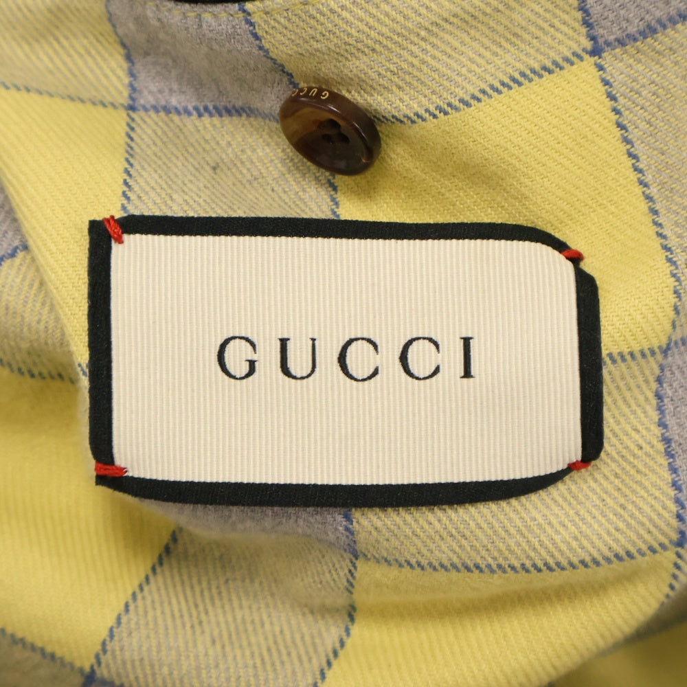 GUCCI(グッチ) 18AW NYロゴ刺繍 デニムトラックジャケット 475024 インディゴ