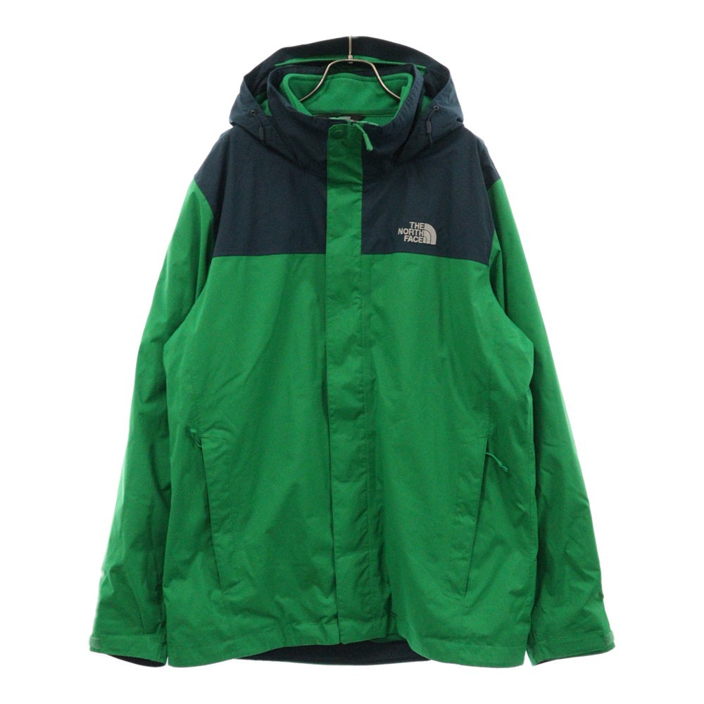 THE NORTH FACE(ザノースフェイス) Evolve II Triclimate Jacket T0CG55 3WAY ロゴ刺繍 フリースライナー フード フルジップマウンテンジャケット グリーン