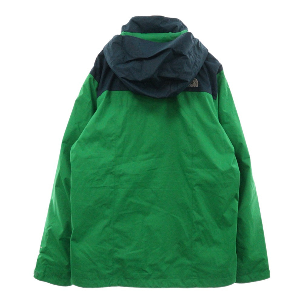 THE NORTH FACE(ザノースフェイス) Evolve II Triclimate Jacket T0CG55 3WAY ロゴ刺繍 フリースライナー フード フルジップマウンテンジャケット グリーン