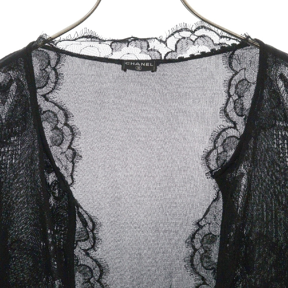 CHANEL(シャネル) 06A レース刺繍 カーディガン レディース ブラック P28016