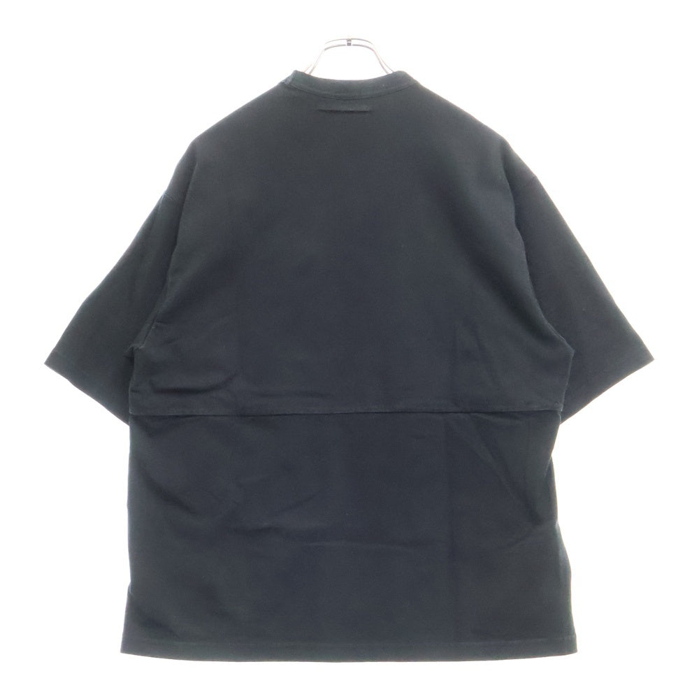UNDERCOVER(アンダーカバー) 23SS the Shepherd ヨーク2重TEE コットン半袖シャツ カットソー ブラック US1C4801