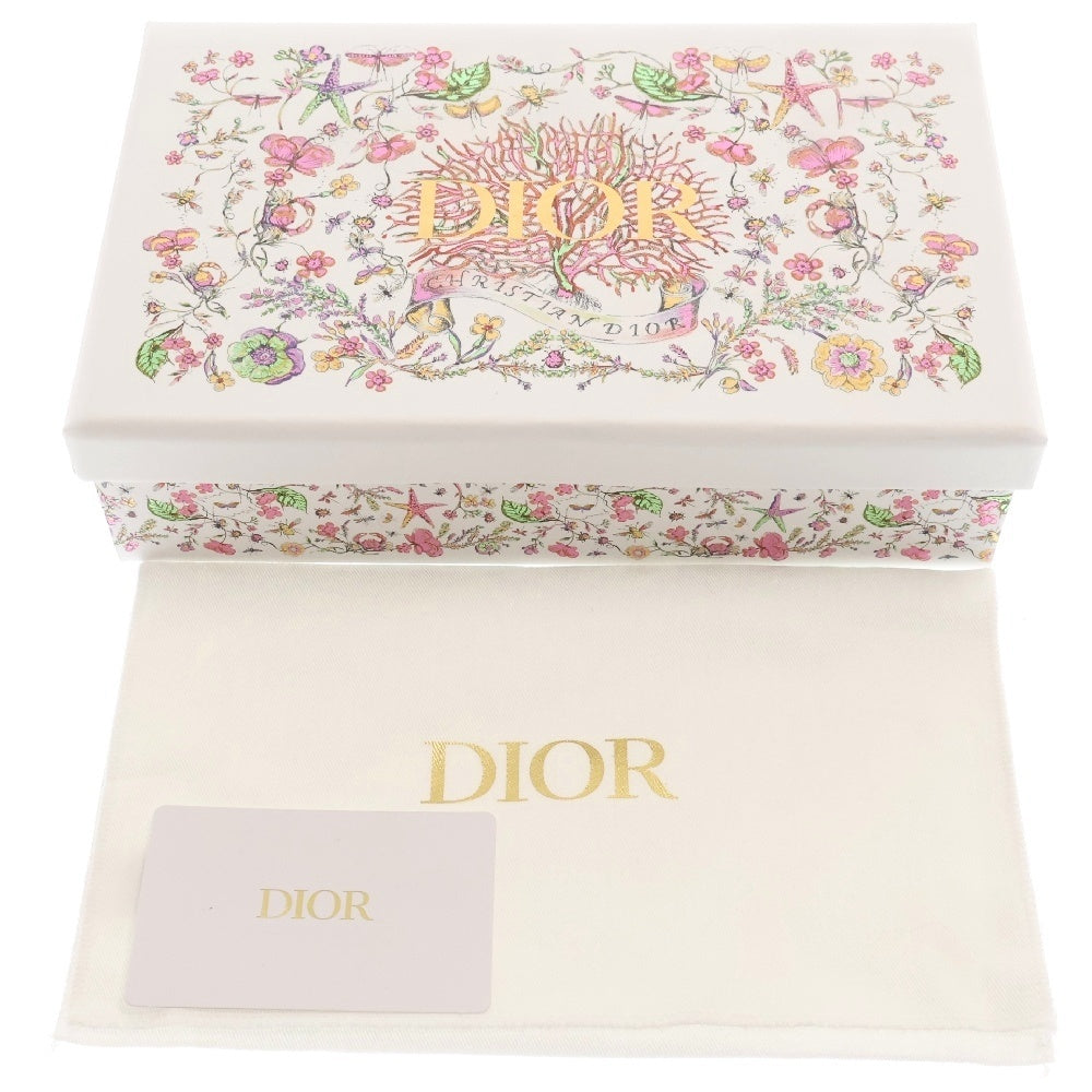 Christian Dior(クリスチャンディオール) カナージュ カーフスキン スター ミラー付き キーホルダー ゴールド