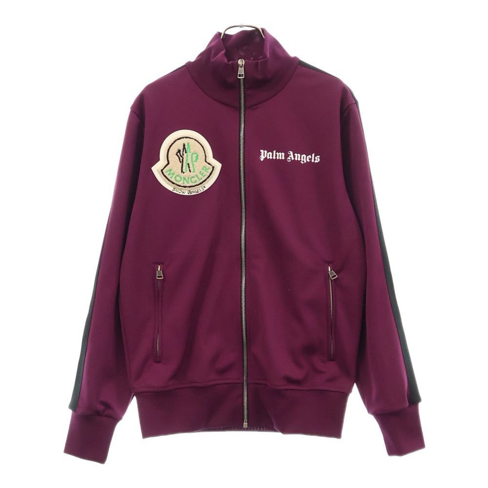 Palm Angels(パームエンジェルス) 19AW ×MONCLER GENIUS8 MAGLIA CARDIGAN モンクレール ジップアップトラックジャケット パープル E209L8400050 899A1