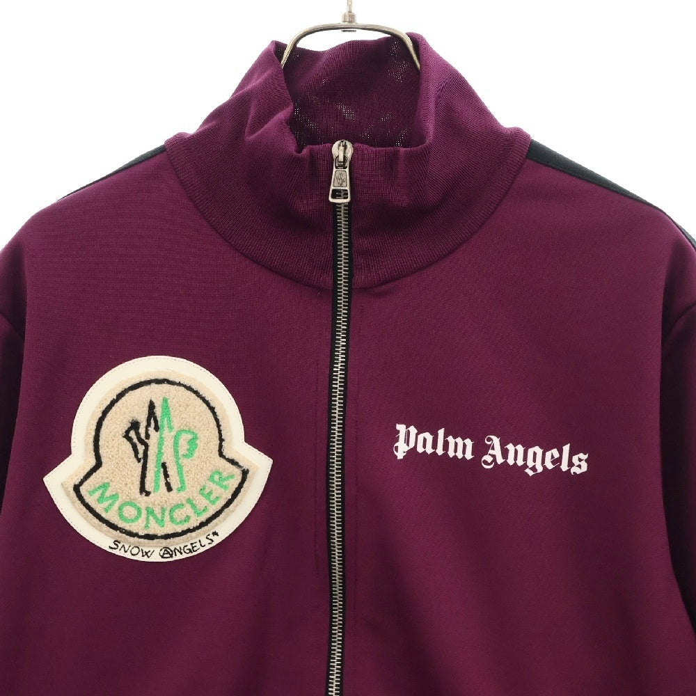 Palm Angels(パームエンジェルス) 19AW ×MONCLER GENIUS8 MAGLIA CARDIGAN モンクレール ジップアップトラックジャケット パープル E209L8400050 899A1