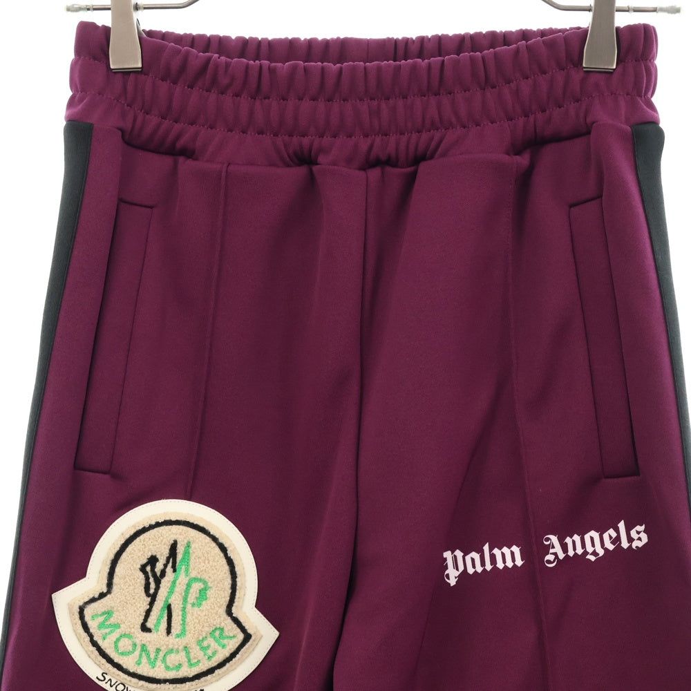 Palm Angels(パームエンジェルス) 19AW ×MONCLER GENIUS8 PANTALONE モンクレール サイドライン トラックパンツ パープル E209L8700350 899A1
