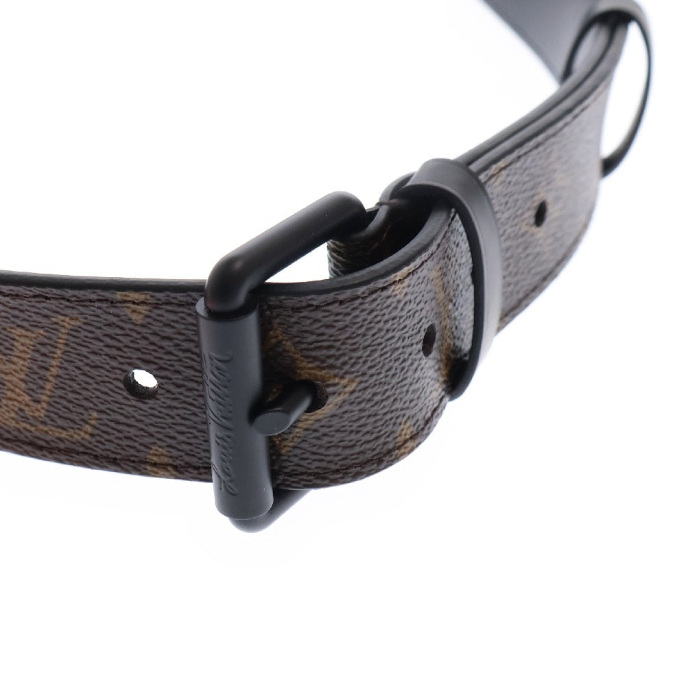 LOUIS VUITTON(ルイヴィトン) 19SS MP228 モノグラムサンチュールシグネチャー チェーン付き レザーベルト ブラウン