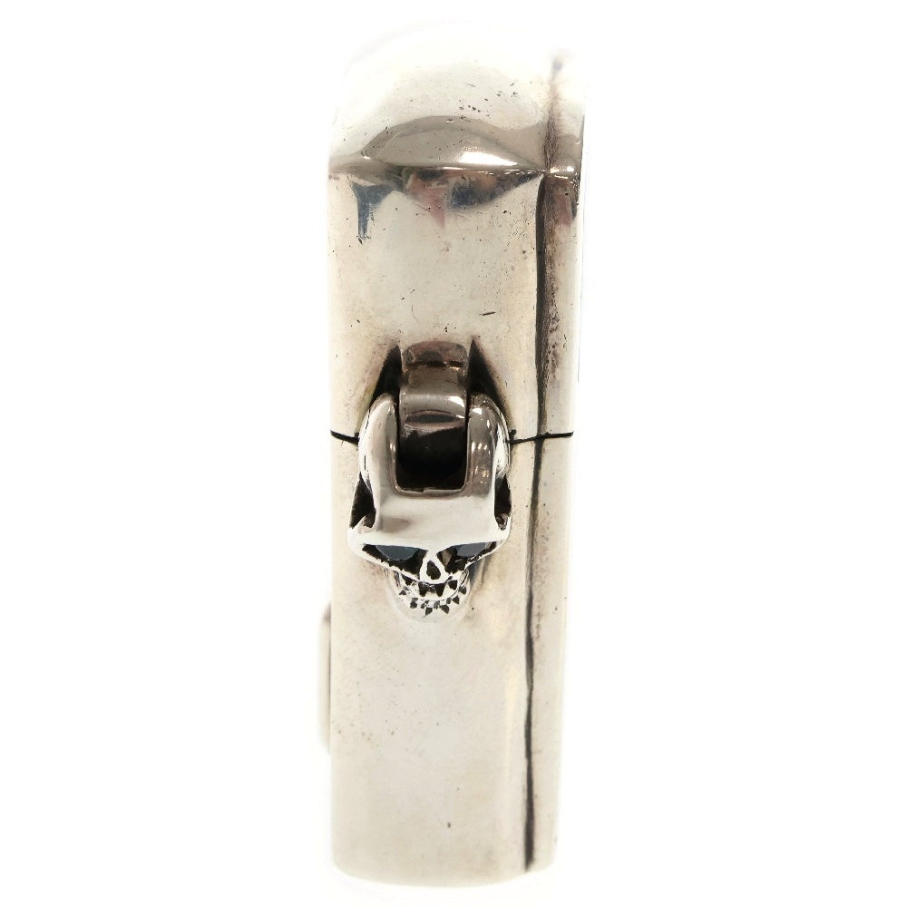 STANLEY GUESS(スタンリーゲス) Wood Inlaid lighter スカル ラージウッドインレイライター シルバー