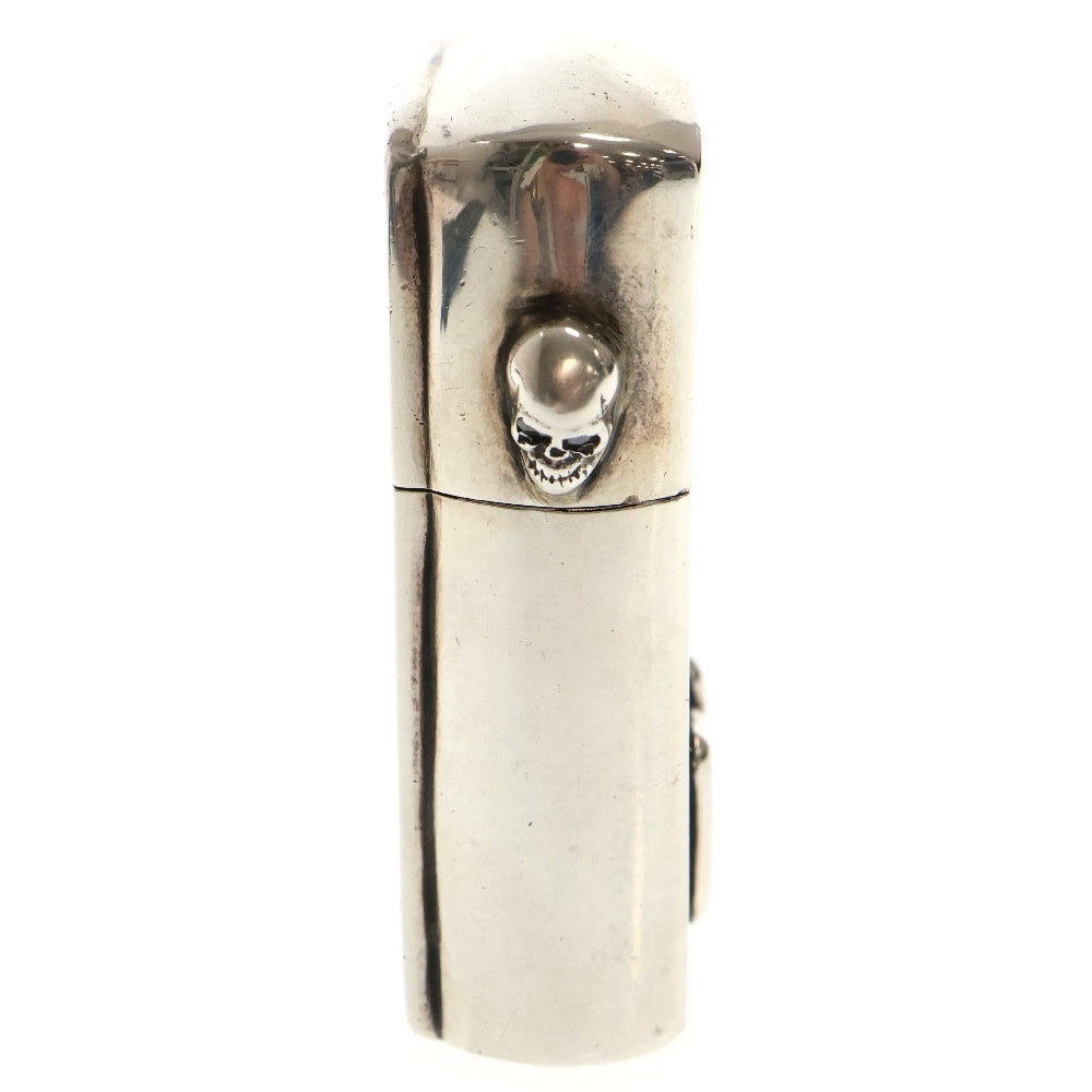 STANLEY GUESS(スタンリーゲス) Wood Inlaid lighter スカル ラージウッドインレイライター シルバー