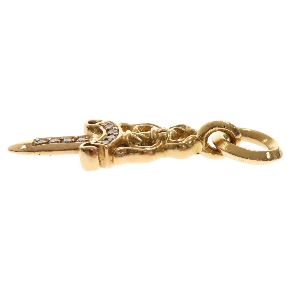 CHROME HEARTS(クロムハーツ) 22K #5 DAGGER P/DIA #5ダガーチャーム PAVEダイヤ ペンダントトップ ゴールド BCA031