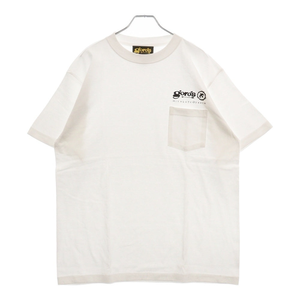 goro's(ゴローズ) 新型 mitakuye oyasinプリント 胸ポケットTシャツ ホワイト