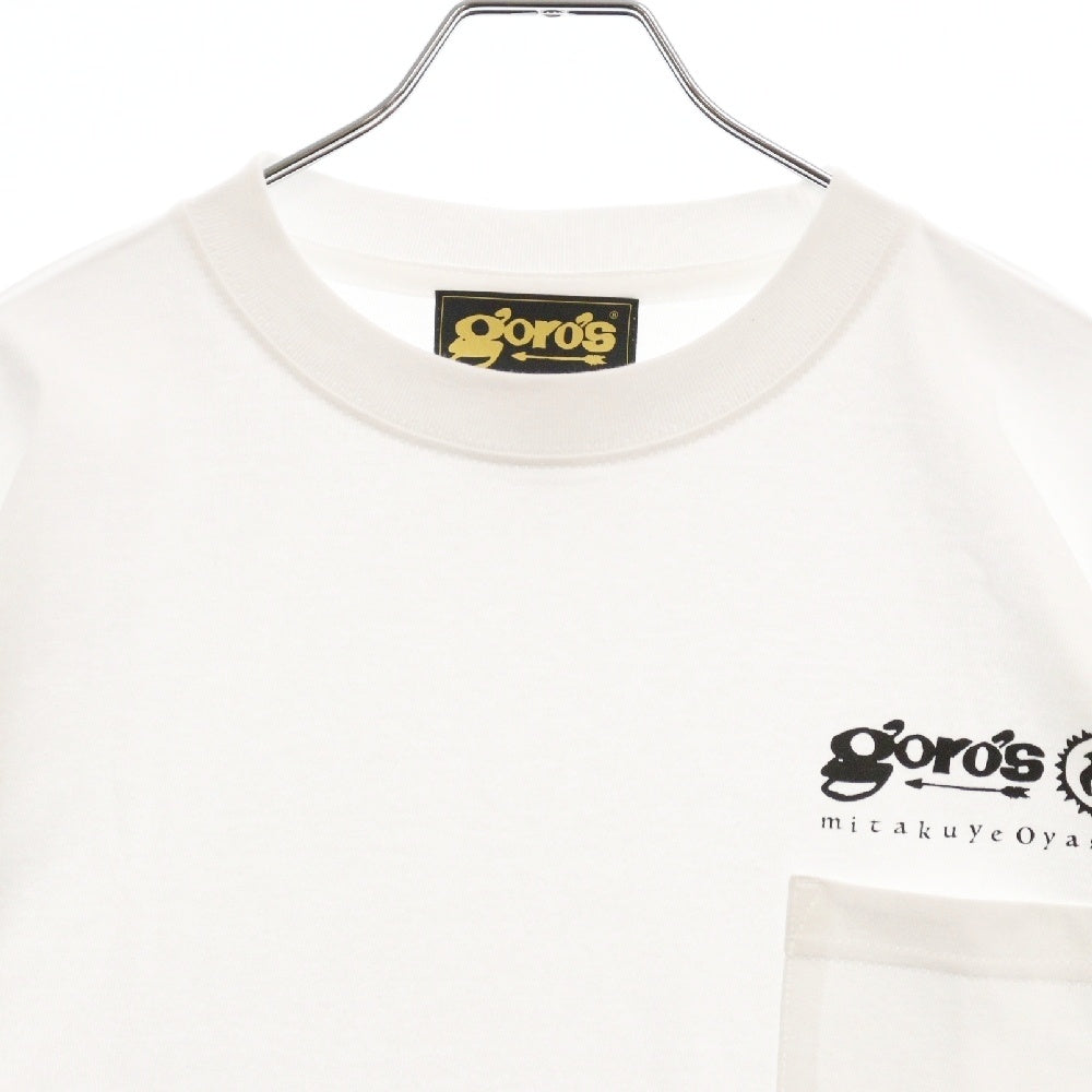 goro's(ゴローズ) 新型 mitakuye oyasinプリント 胸ポケットTシャツ ホワイト