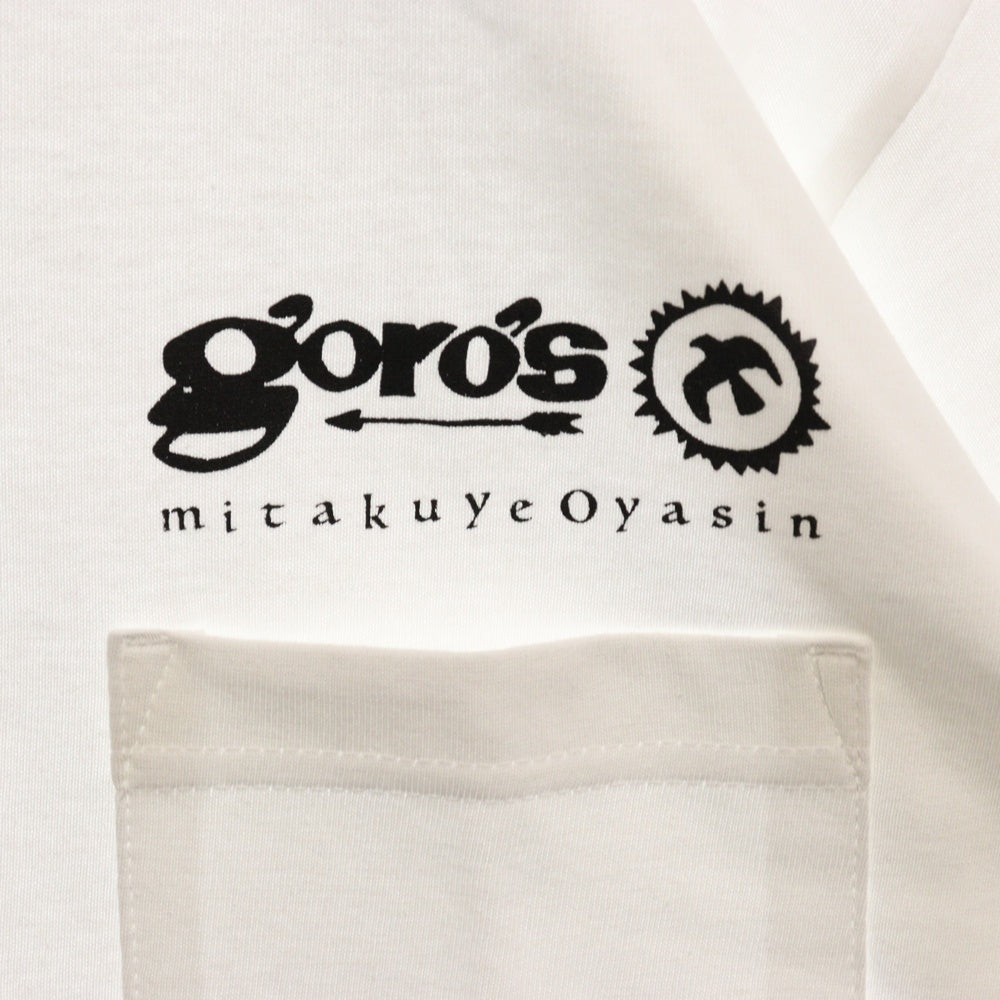 goro's(ゴローズ) 新型 mitakuye oyasinプリント 胸ポケットTシャツ ホワイト