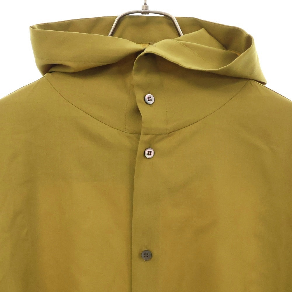 OVERCOAT(オーバーコート) Dropped Shoulder Hoody Top ドロップショルダー フーディトップ長袖シャツ マスタード レディース S23T011-NKWS