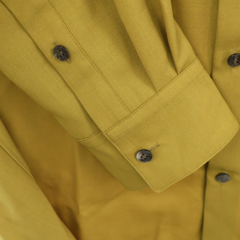 OVERCOAT(オーバーコート) Dropped Shoulder Hoody Top ドロップショルダー フーディトップ長袖シャツ マスタード レディース S23T011-NKWS