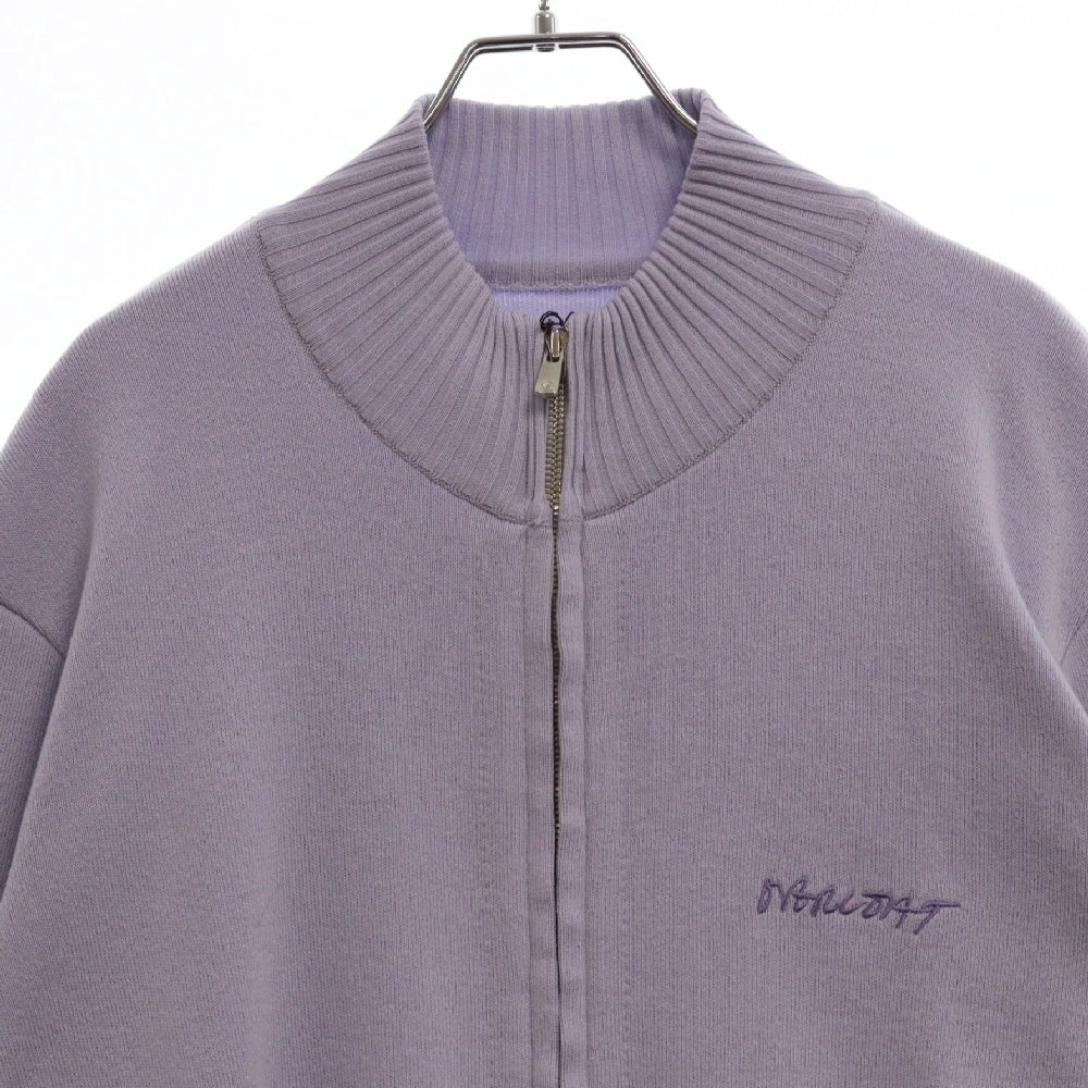 OVERCOAT(オーバーコート) 24AW Zip-Up Blouson ジップアップニットセーター パープル F24KJ01-AGWS
