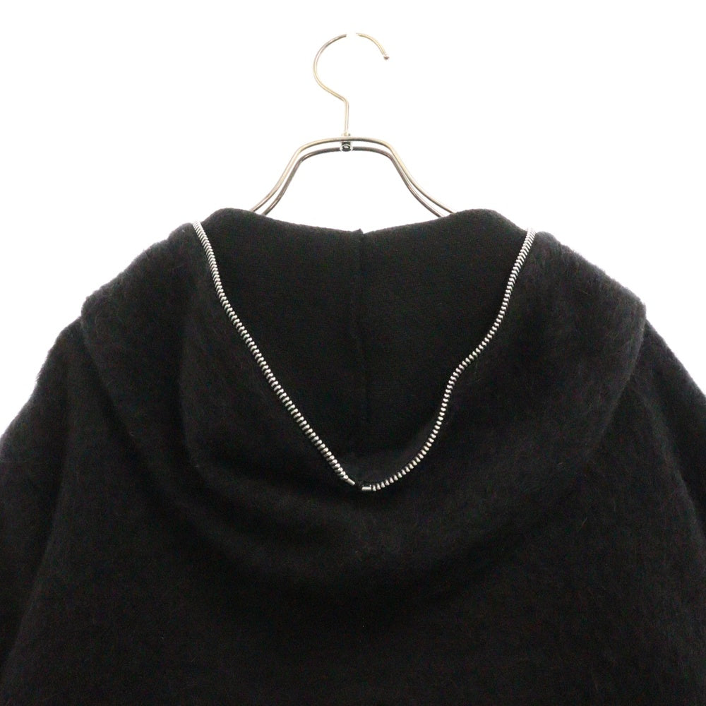 OUR LEGACY(アワーレガシー) 24AWFULL ZIP HOOD Black M4243FBH へアリーウール フルジップ フーディ パーカー ブラック