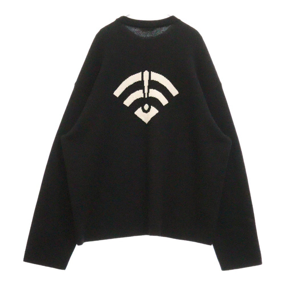 BALENCIAGA(バレンシアガ) Wi-Fiバックロゴセーター ニット 641733 T1586 ブラック