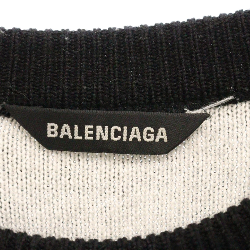 BALENCIAGA(バレンシアガ) Wi-Fiバックロゴセーター ニット 641733 T1586 ブラック