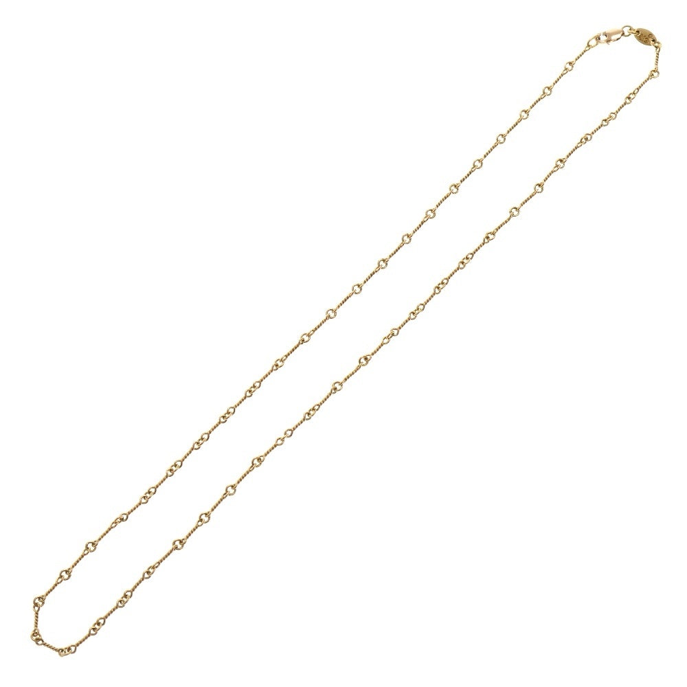 CHROME HEARTS(クロムハーツ) 22K NECKCHAIN T18 ツイストチェーンネックレス 18inch ゴールド BCA014