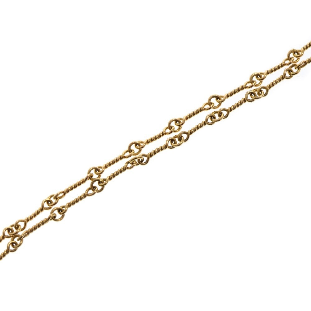 CHROME HEARTS(クロムハーツ) 22K NECKCHAIN T18 ツイストチェーンネックレス 18inch ゴールド BCA014