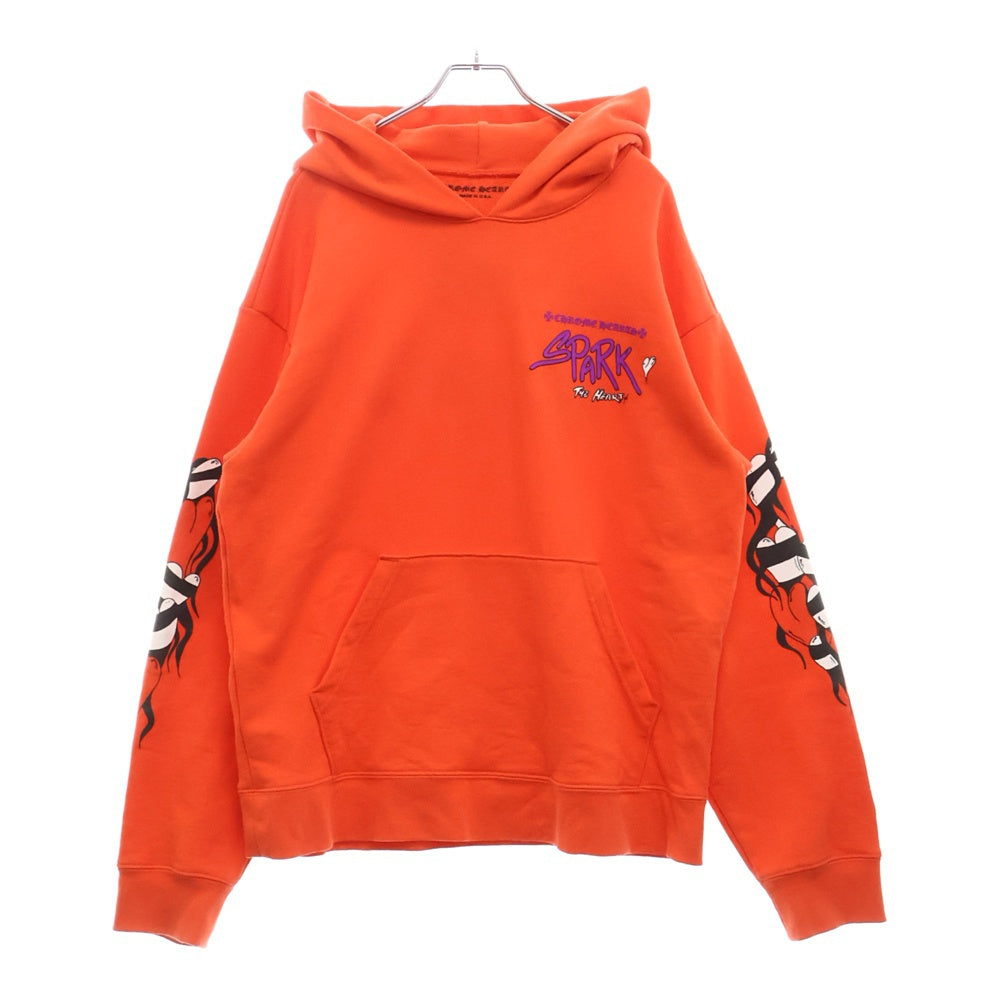 CHROME HEARTS(クロムハーツ) SWTSHRT PPO U HD PLVR MATTY RED MATTY BOY マッティボーイチョンパープリテンスプルオーバーフーディ パーカー レッド