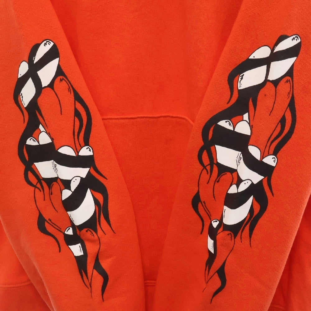 CHROME HEARTS(クロムハーツ) SWTSHRT PPO U HD PLVR MATTY RED MATTY BOY マッティボーイチョンパープリテンスプルオーバーフーディ パーカー レッド