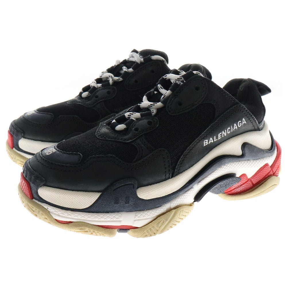 BALENCIAGA(バレンシアガ) Triple-S Trainers 524037 トリプルS レースアップ ローカットスニーカー ブラック