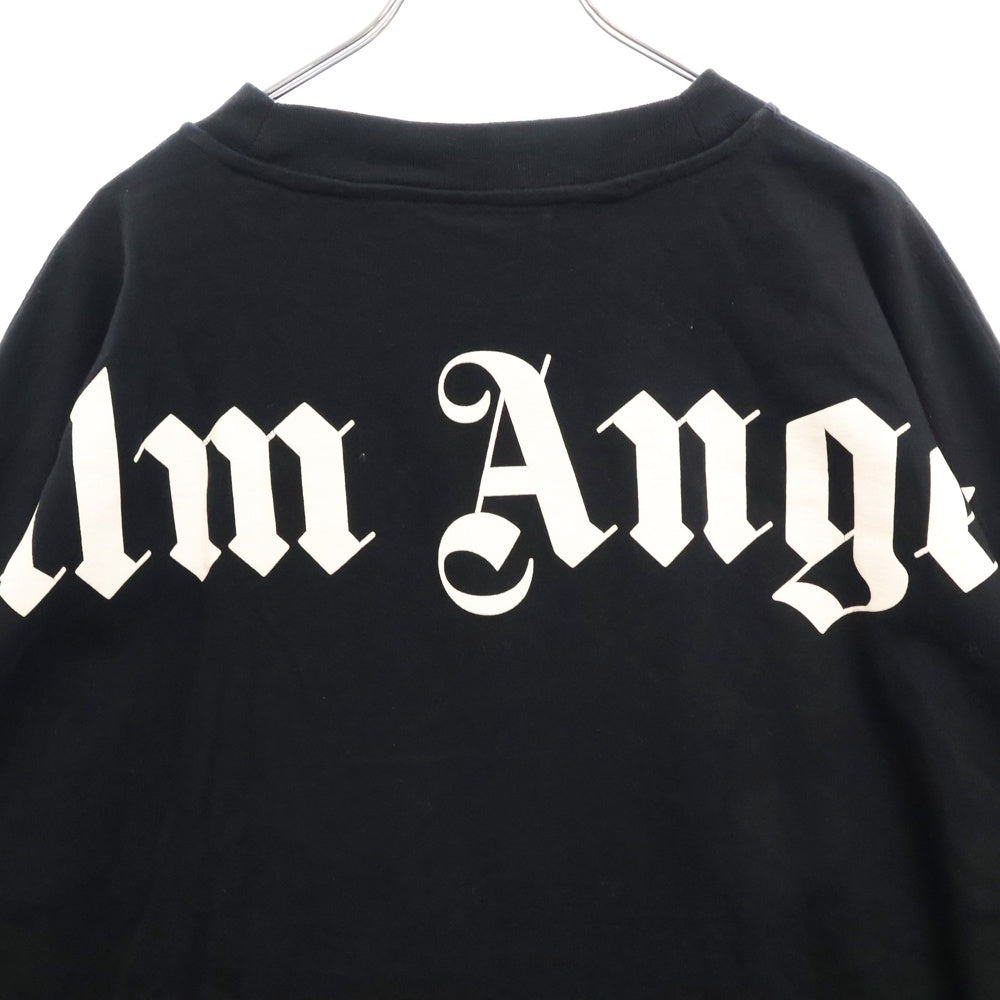 Palm Angels(パームエンジェルス) CLASSIC LOGO OVER TEE クラシックロゴ 半袖Tシャツ カットソー ブラック PMAA002E20JER001