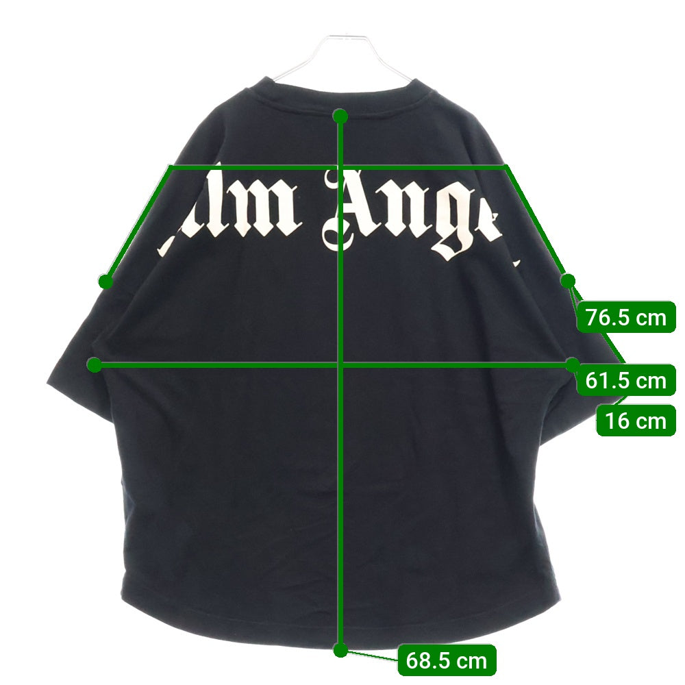 Palm Angels(パームエンジェルス) CLASSIC LOGO OVER TEE クラシックロゴ 半袖Tシャツ カットソー ブラック PMAA002E20JER001