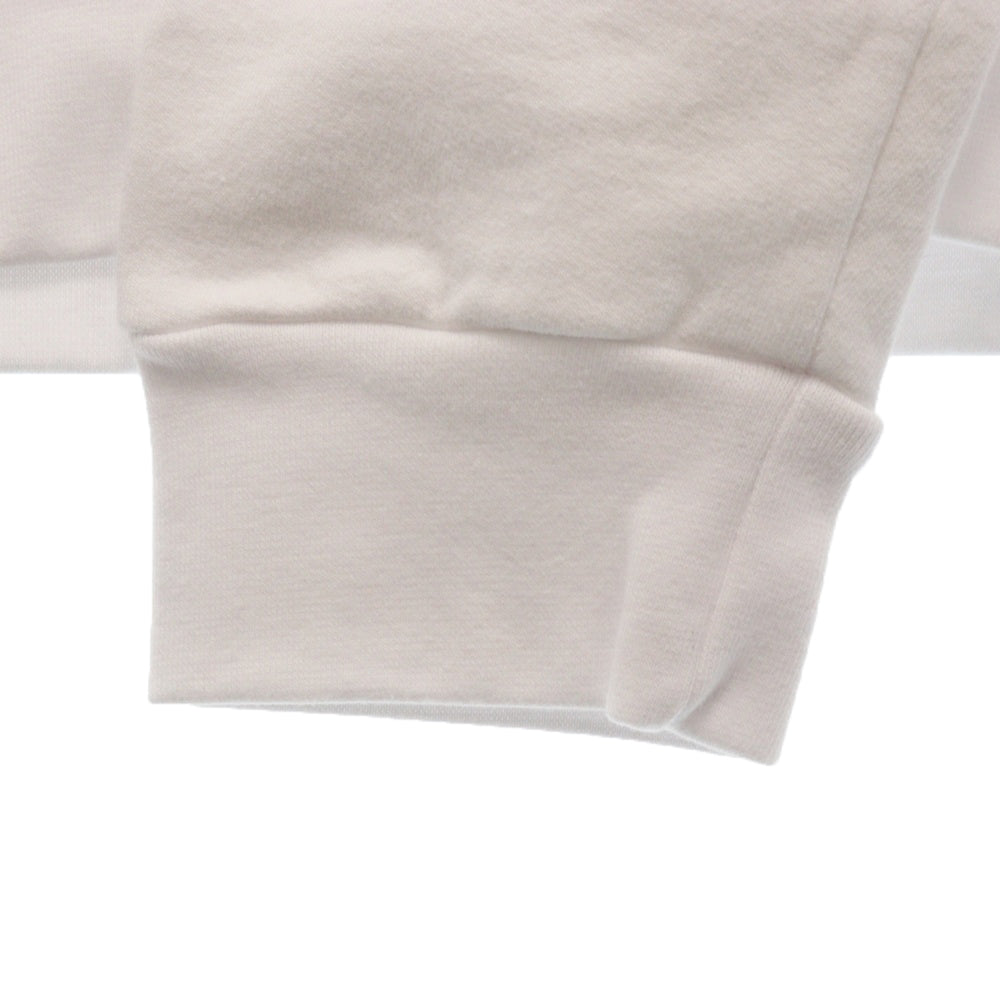CHROME HEARTS(クロムハーツ) Horseshoe Crewneck Sweatshirt ホースシュープリント 袖フローラル クルーネックスウェットトレーナー ホワイト