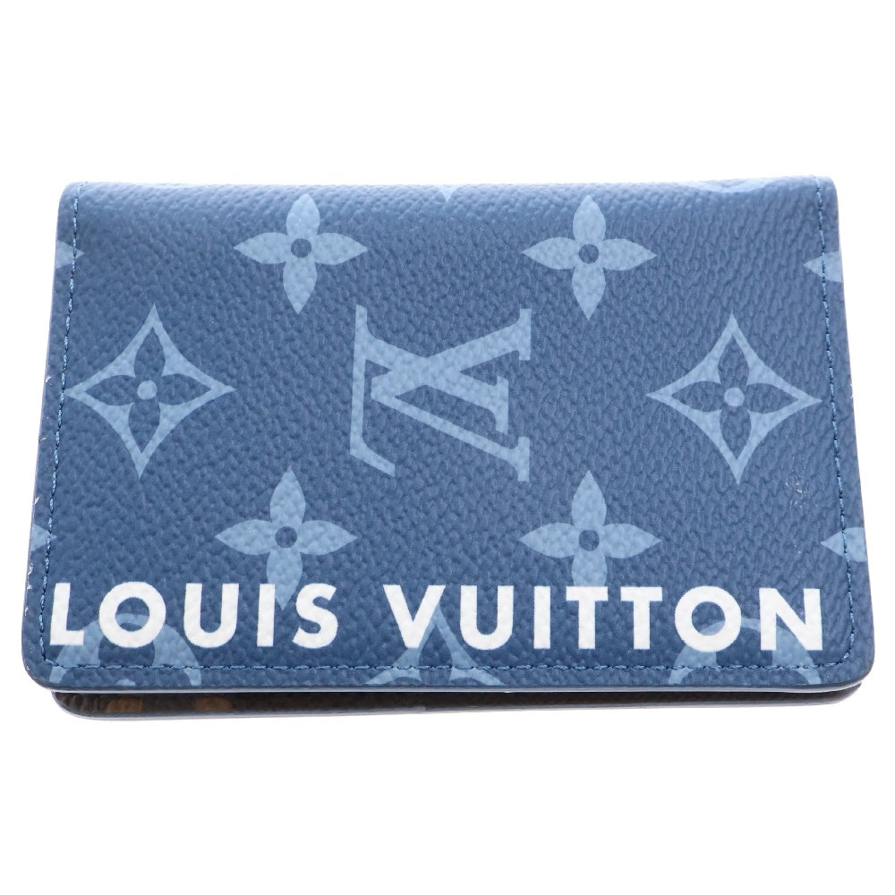 LOUIS VUITTON(ルイヴィトン) モノグラム オーガナイザー ドゥポッシュ カードケース ブルー M82796