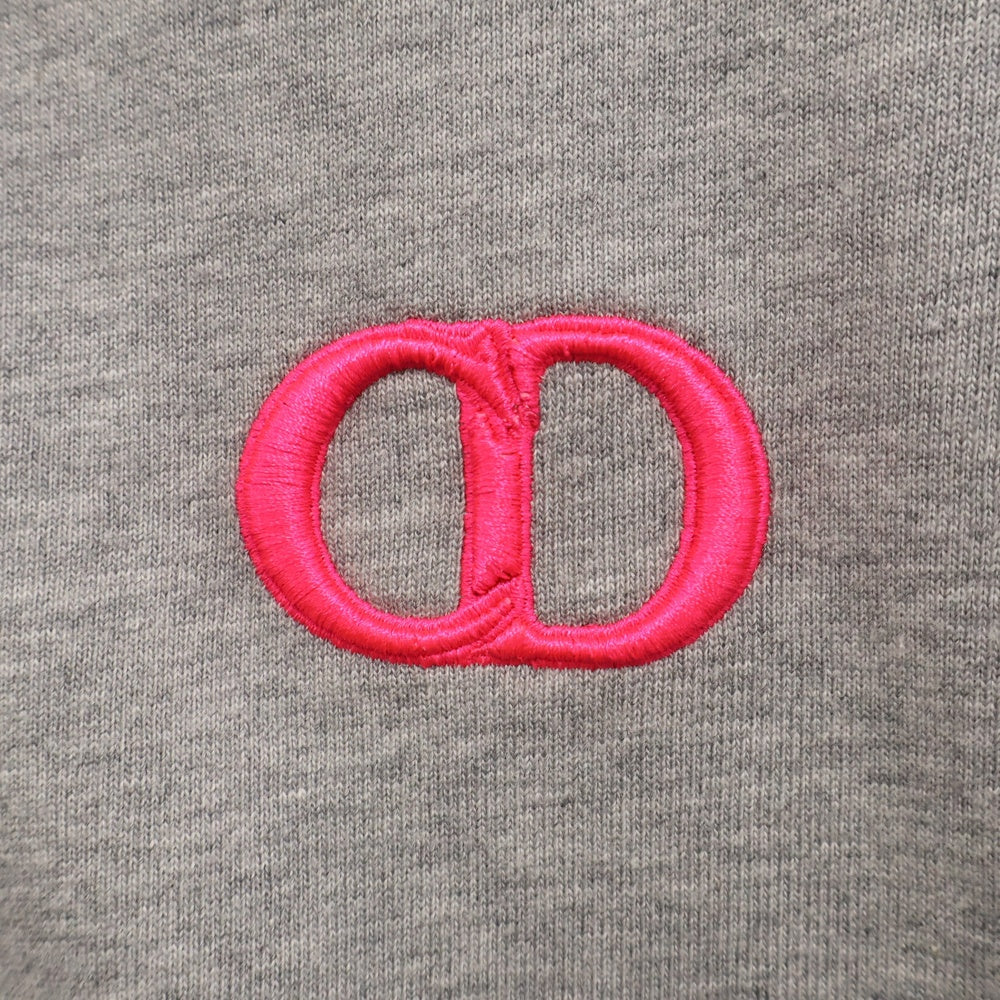 DIOR(ディオール) CDブランドロゴ刺繍 半袖Tシャツ カットソー グレー 943J605F0554