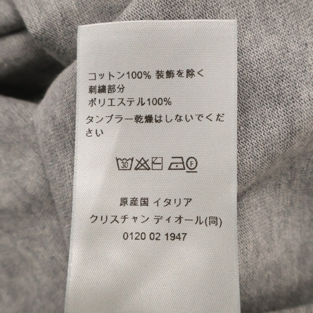 DIOR(ディオール) CDブランドロゴ刺繍 半袖Tシャツ カットソー グレー 943J605F0554