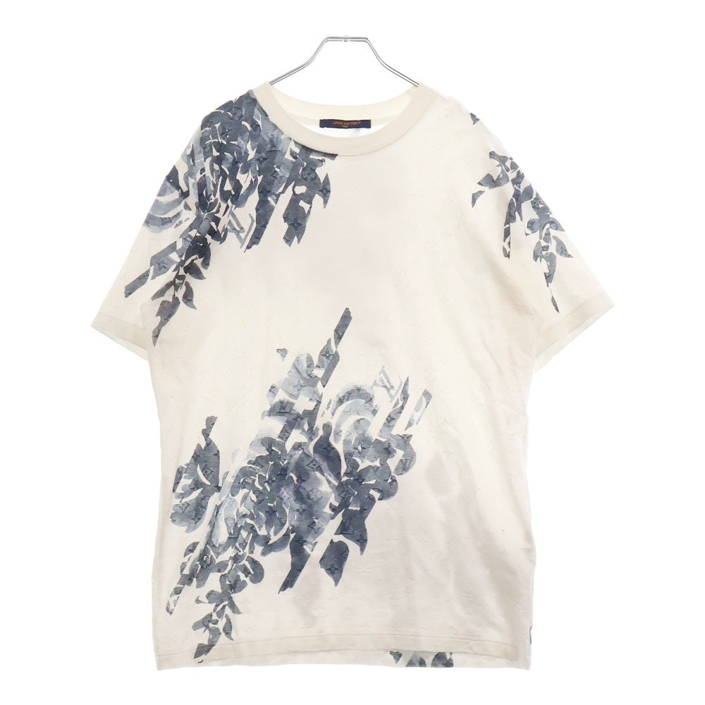 LOUIS VUITTON(ルイヴィトン) 24SS モノグラム ボタニカル柄 半袖Tシャツ カットソー ホワイト RM241M DFK HQY01W