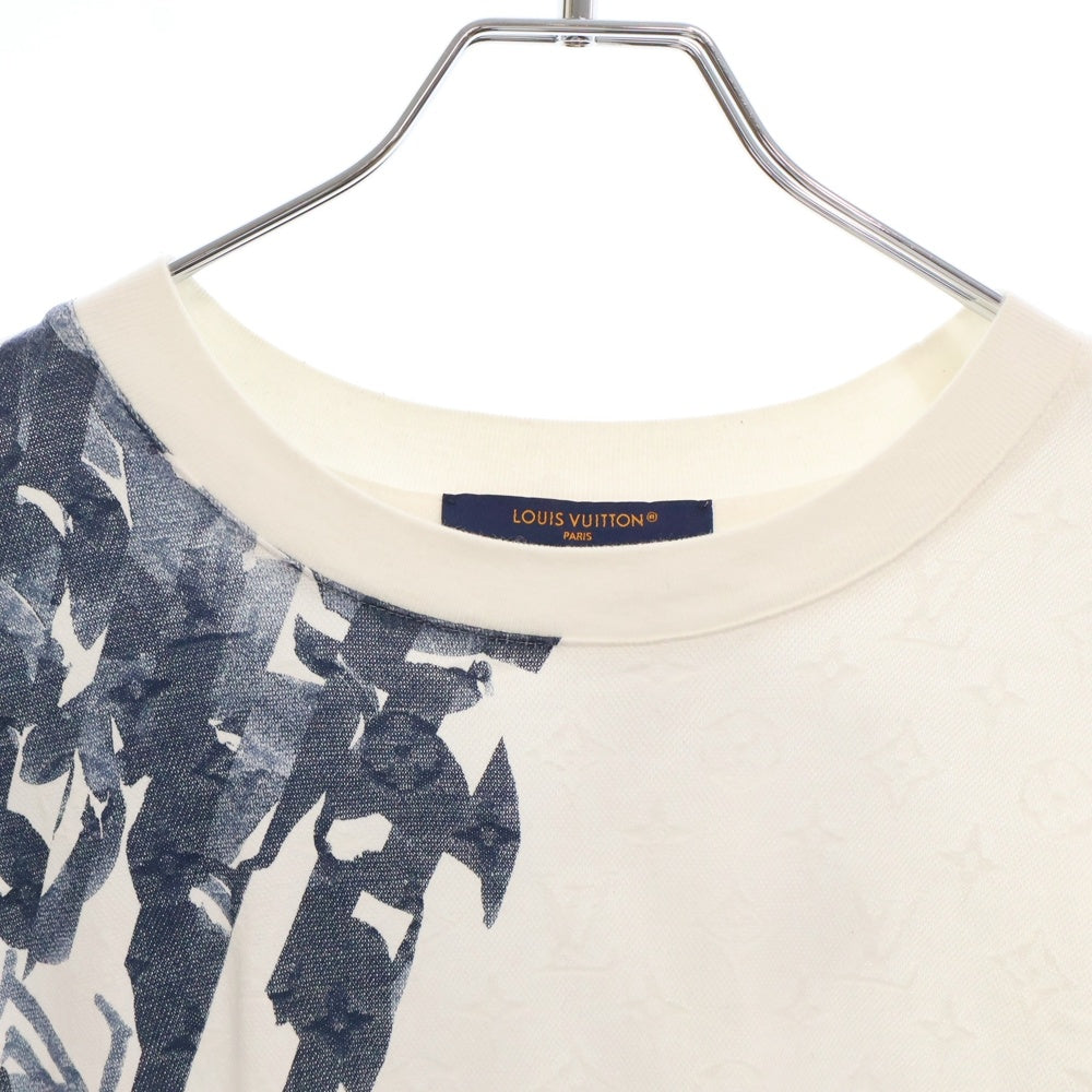 LOUIS VUITTON(ルイヴィトン) 24SS モノグラム ボタニカル柄 半袖Tシャツ カットソー ホワイト RM241M DFK HQY01W